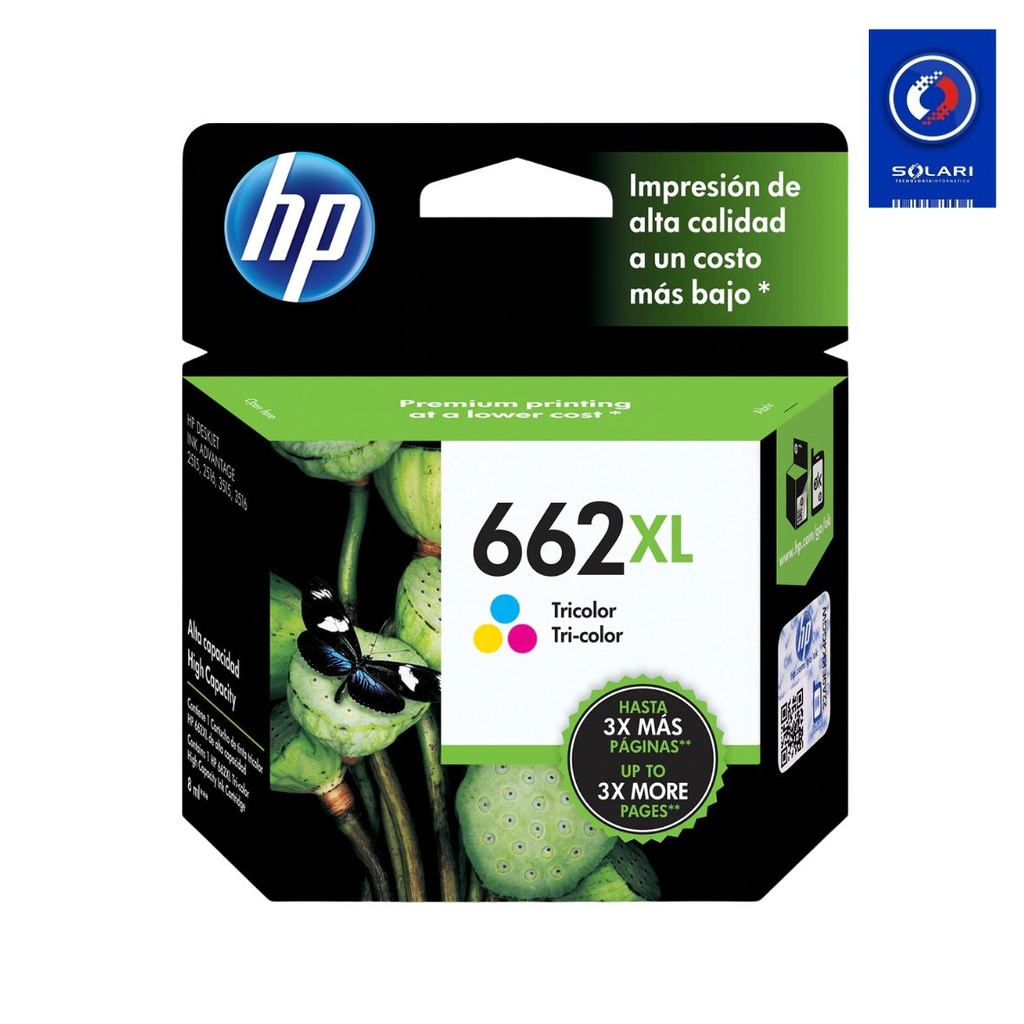 CARTUCHO COLOR HP 662 XL