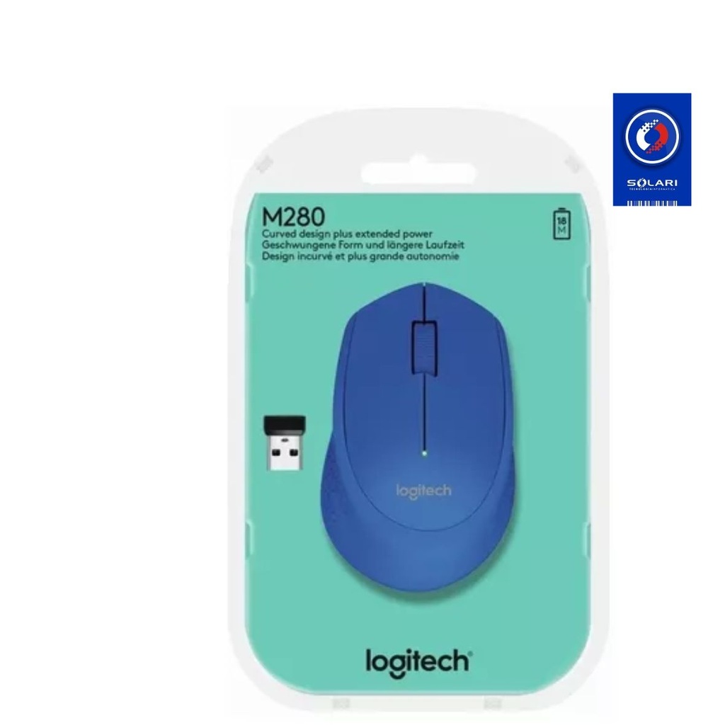 MOUSE LOGITECH M280 AZUL INALAMBRICO