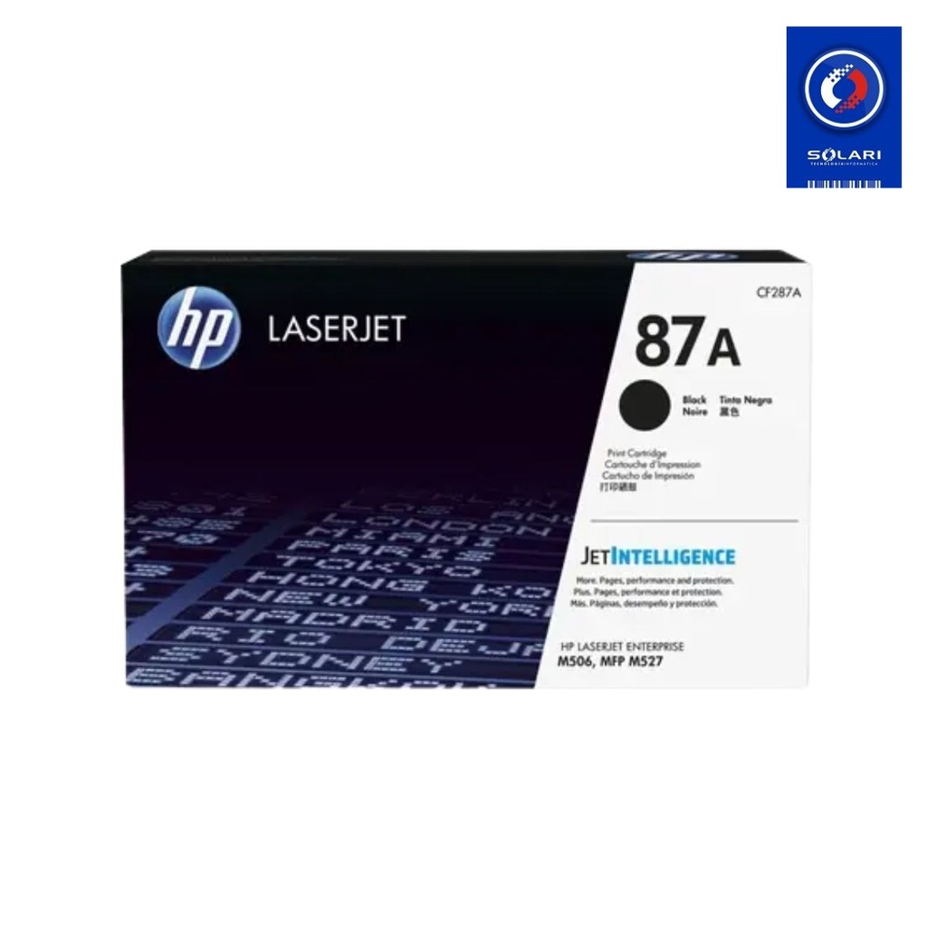 TONER LASER HP CF287A NEGRO 