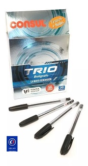 BOLIGRAFO NEGRO CONSUL TRIO