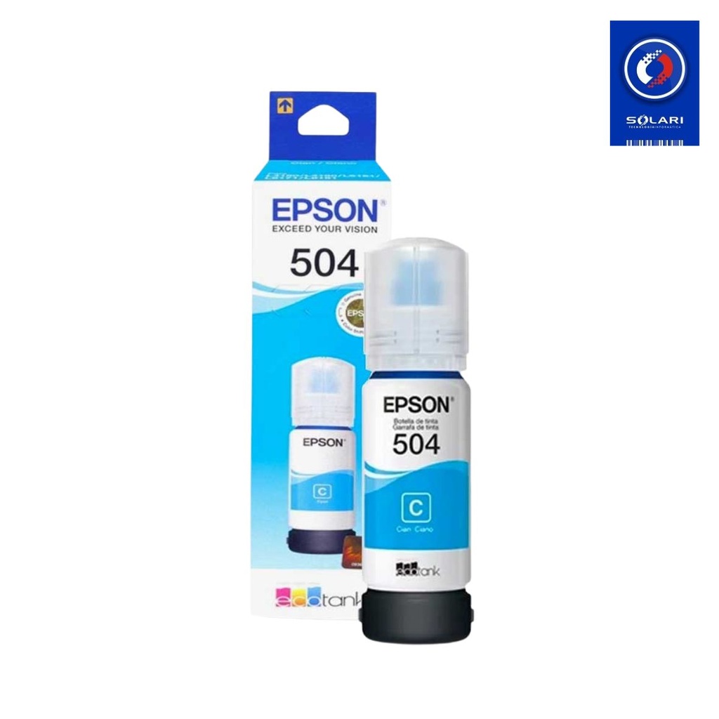 BOTELLA TINTA EPSON 504 CYAN L4150/L4160/L6161 T504220