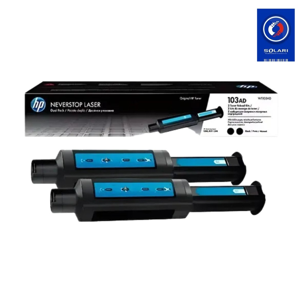 KIT DE RECARGA TONER HP 103AD DUAL PACK ORIGINAL