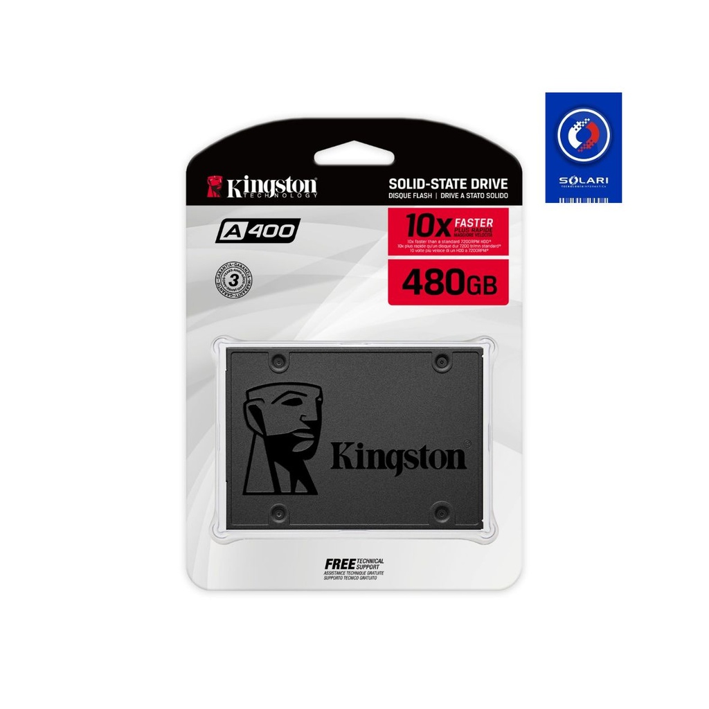 DISCO SOLIDO 480 GB A400 SATA 3 KINGSTON