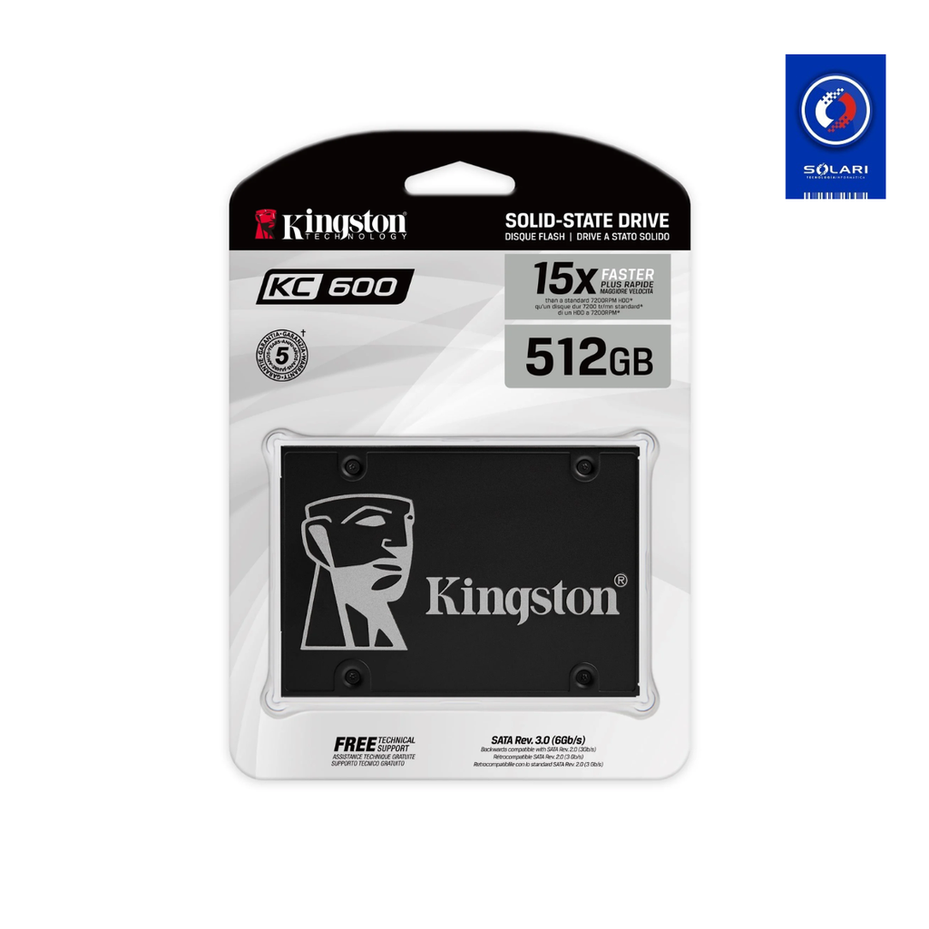 DISCO SOLIDO 512 GB KINGSTON SATA3 KC600 