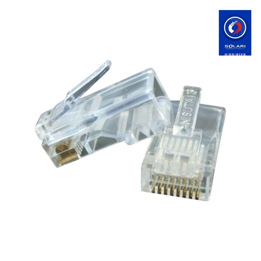 CONECTOR PLUG RJ45 Cat 5E NISUTA NS-CORJ45