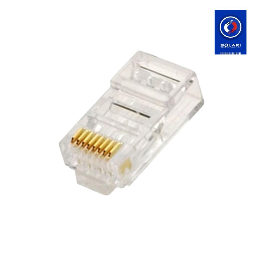 CONECTOR PLUG RJ45 Cat 5e 50 MICRONES NISUTA NS-CORJ4550