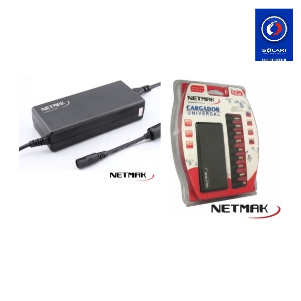 CARGADOR UNIVERSAL 65 W AUTOMATICO PIN HP NETMAK NM-1284