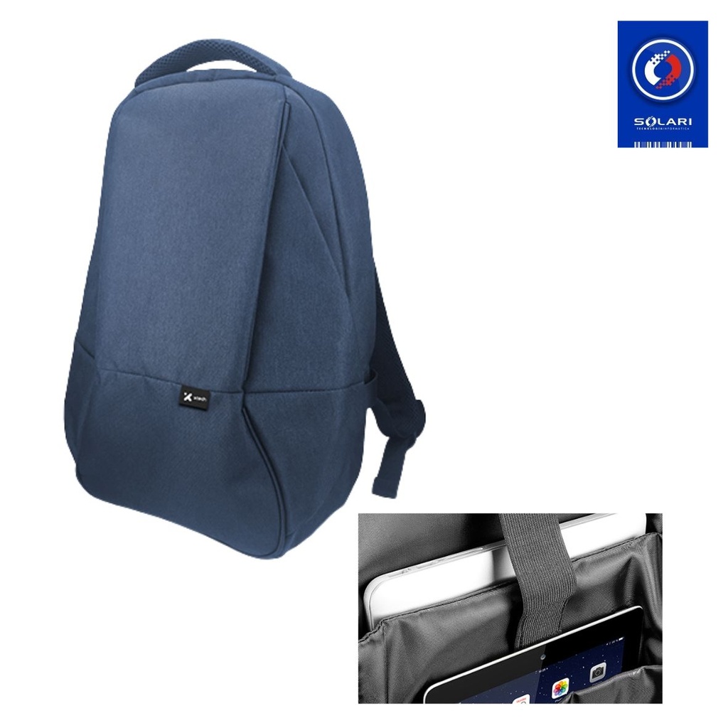 MOCHILA NOTEBOOK X-TECH 15.6 ANTIROBO AZUL XTB-506BL