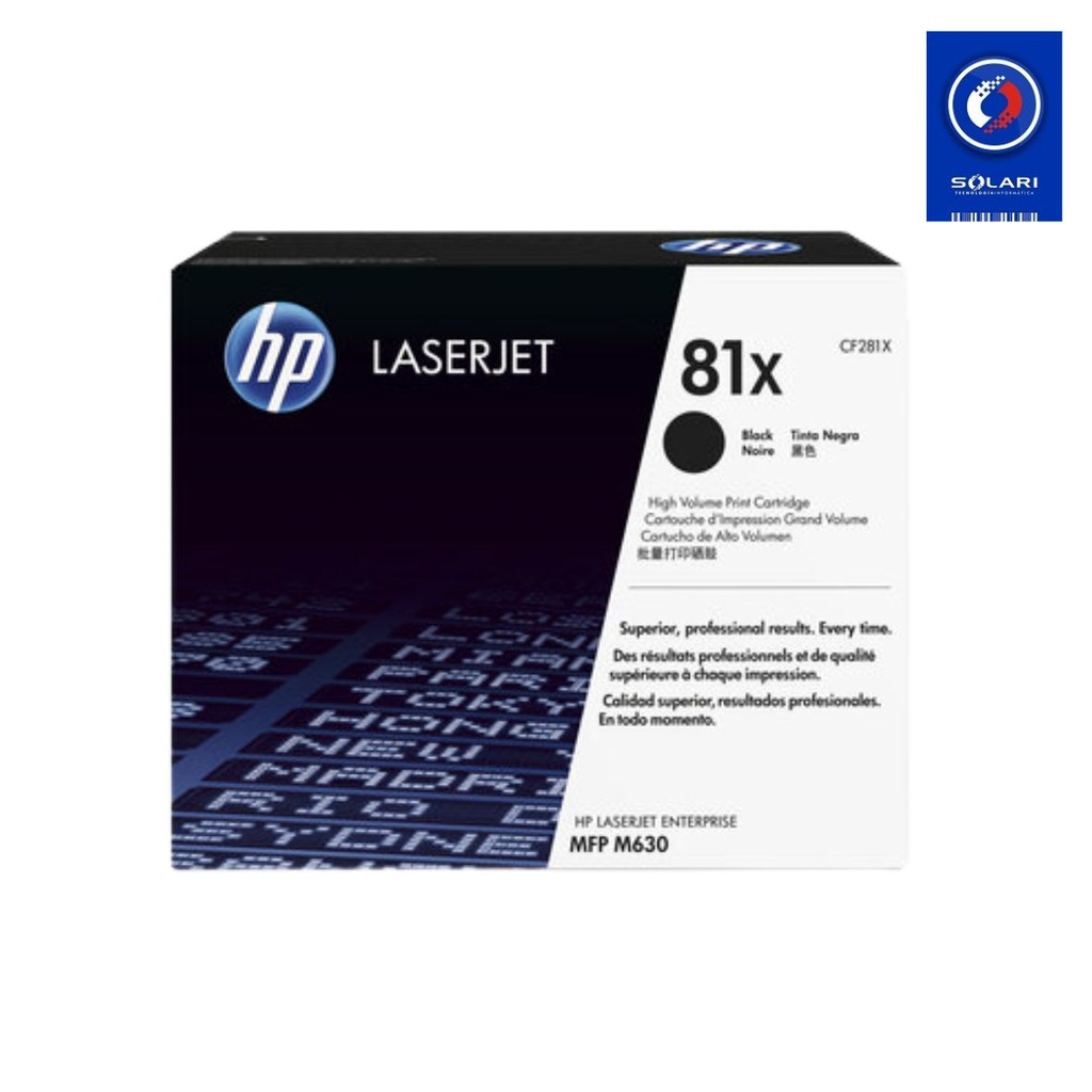 TONER LASER HP MFP M630 SERIES CF281X ORIGINAL