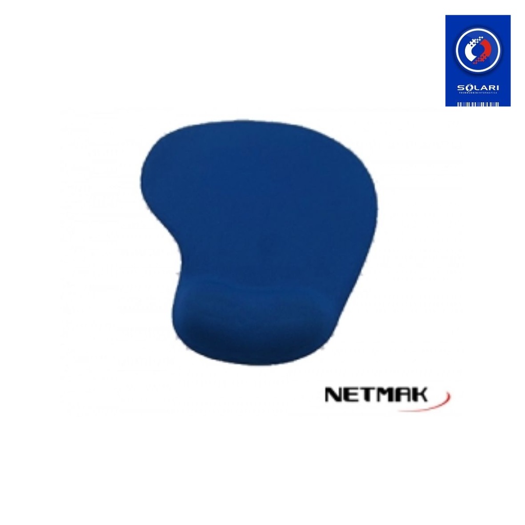 PAD MOUSE CON GEL NETMAK AZUL NM-PGEL-B