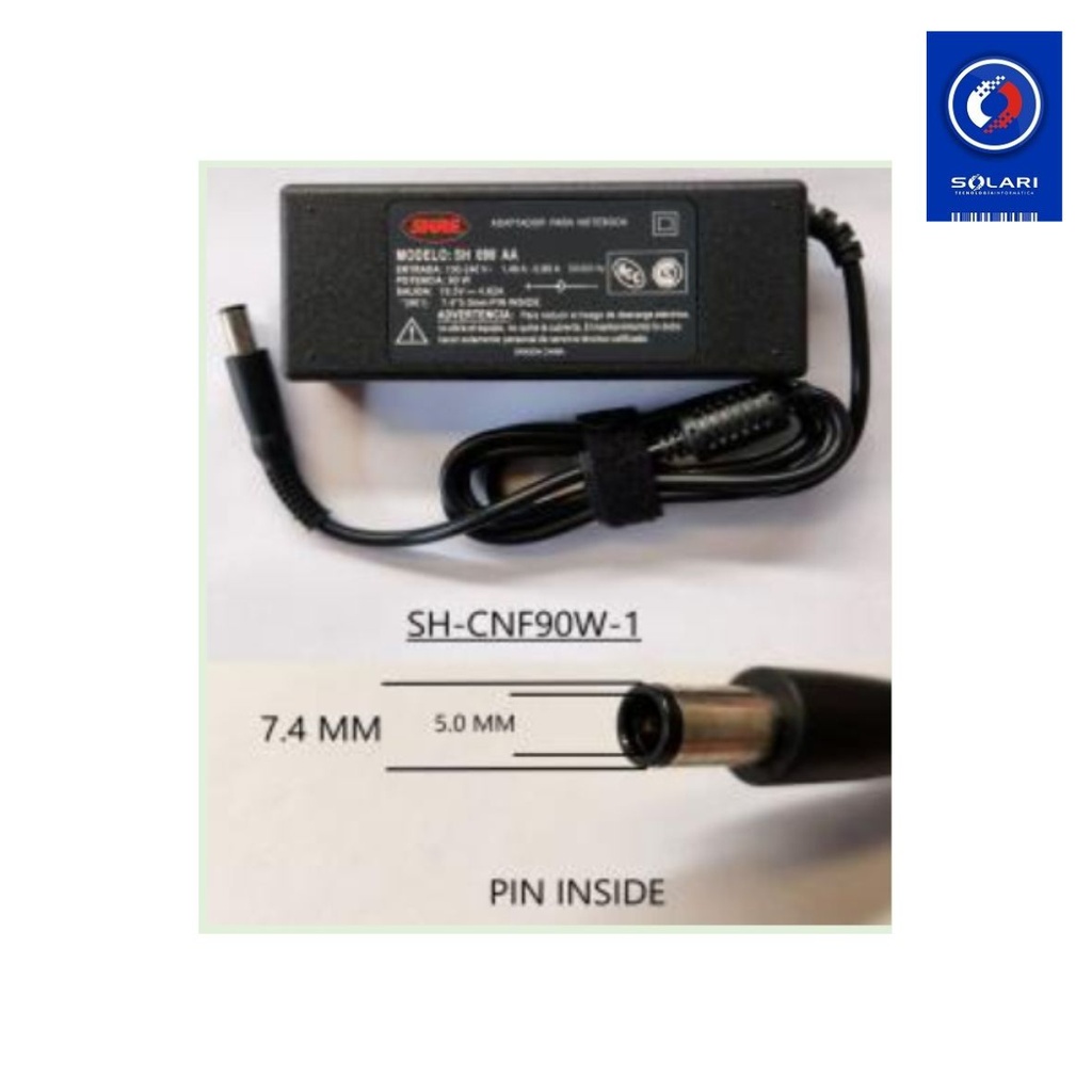 CARGADOR NOTEBOOK DELL 19.5V/4.62AMP SH-CNF90W-1
