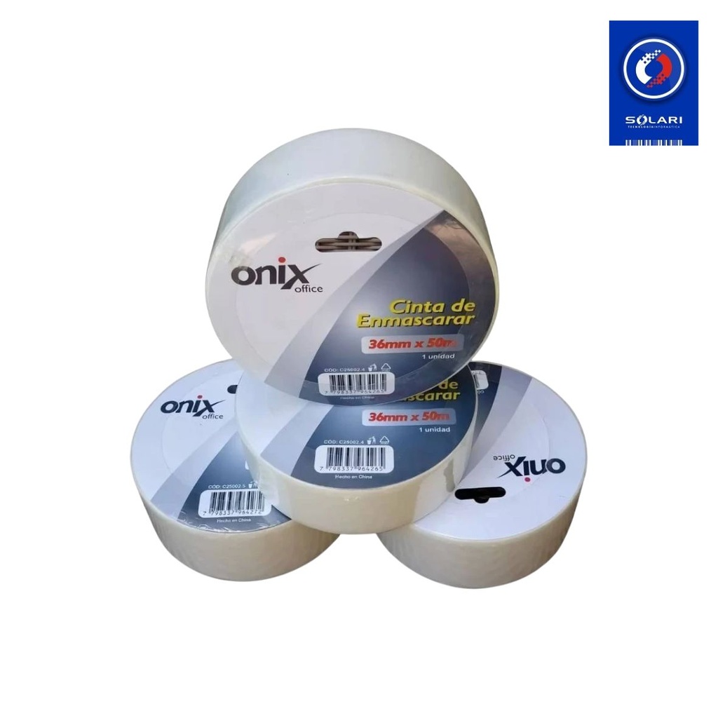 CINTA DE PAPEL 36 X 50 MTS ONIX