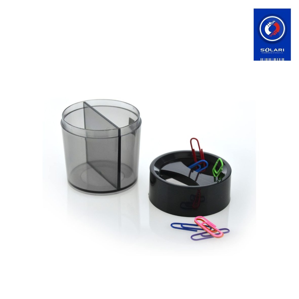 PORTA CLIPS MAGNETICO HUMO/NEGRO