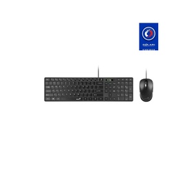 [4710268252023] COMBO TECLADO Y MOUSE GENIUS SLIMSTAR C130 USB NEGRO 
