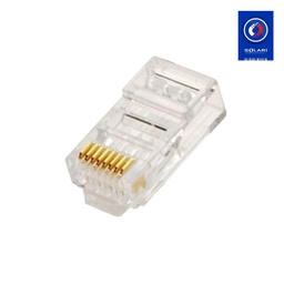 [NS-CORJ4550] CONECTOR PLUG RJ45 Cat 5e 50 MICRONES NISUTA NS-CORJ4550