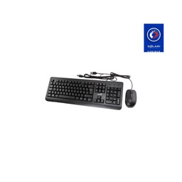 [31330001414] COMBO TECLADO/MOUSE GENIUS KM-160 USB NEGRO
