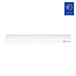 [E6220] (act)REGLA PLASTICA TRANSPARENTE 20CM 