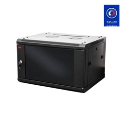 [MURAL-6U500] RACK MURAL SOHO 6U-500MM 19 PUERTA VIDRIO DESARMADO